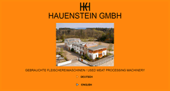 Desktop Screenshot of hauenstein-gmbh.de